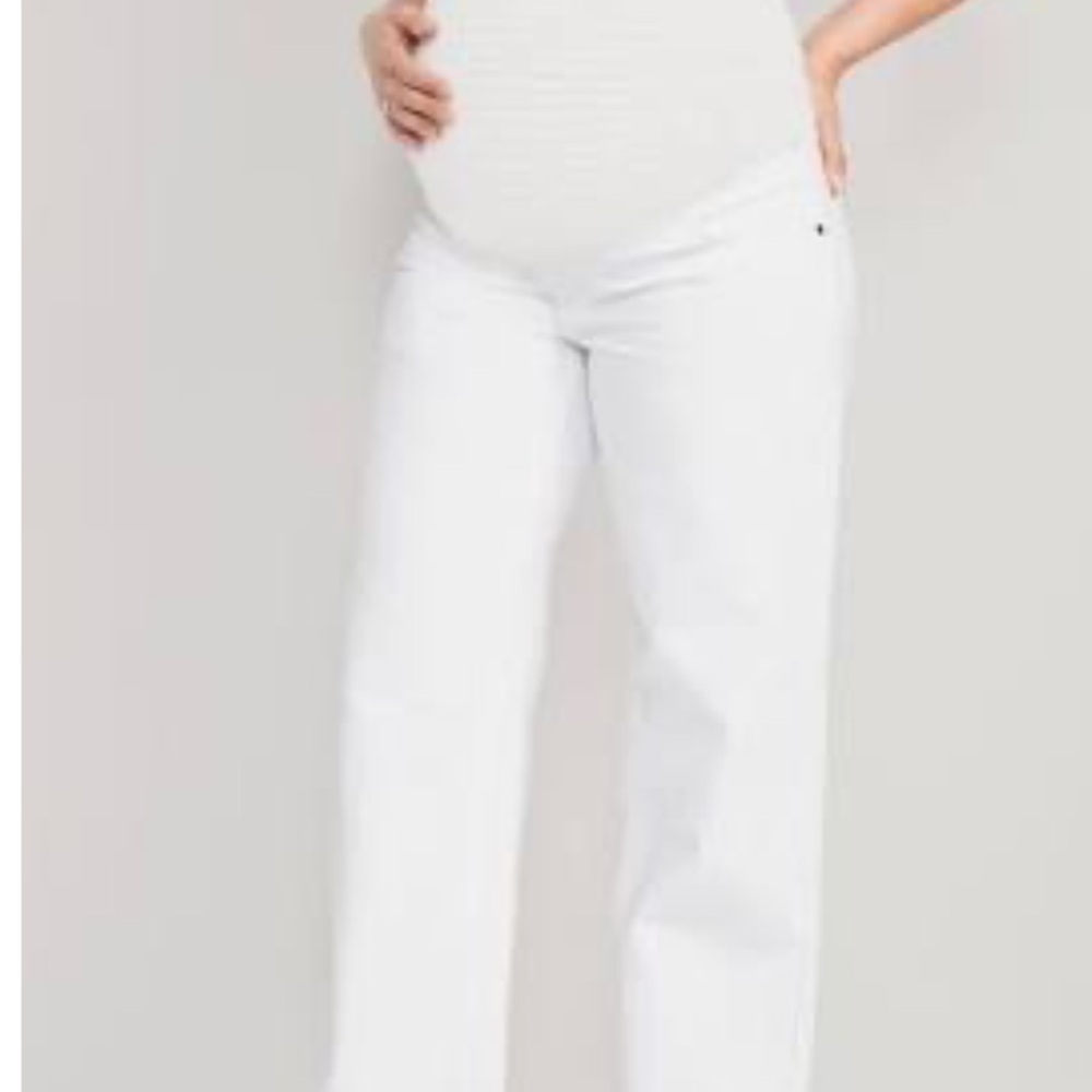 Old Navy Women's Maternity Wide Leg Jeans